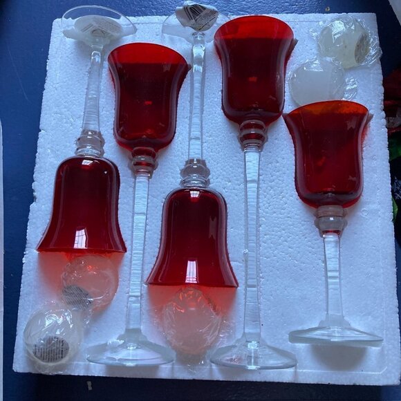 Holiday Time 5 Glass Set with Ball Candles, NIB - Picture 2 of 6